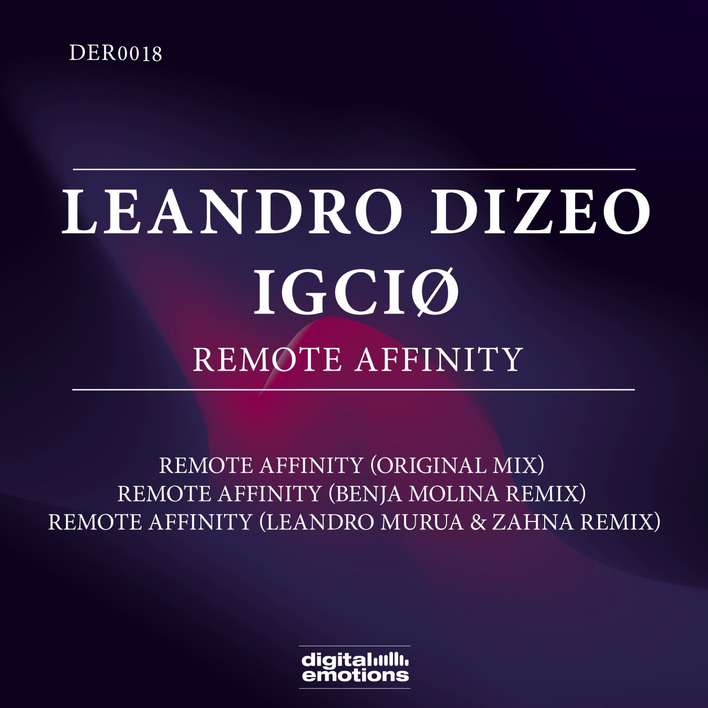 Cover - Leandro Dizeo, IGCIØ - Remote Affinity (Benja Molina Remix)