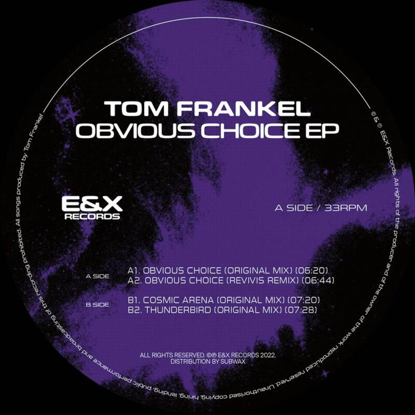 Cover - Tom Frankel - Obvious Choice (Revivis Remix)