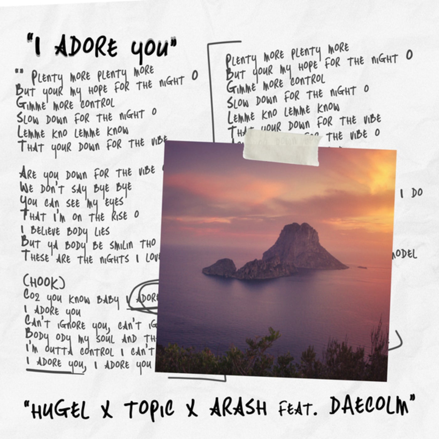 Cover - Arash, Hugel, Topic, Daecolm - I Adore You (Extended Mix)